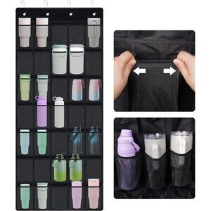 Door Hanging Organizer 35 Pocket Cup Holder Storage Rack Water Bottle Organizer